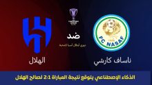 AI: توقع نتيجة مباراة الهلال وناساف اليوم 29 سبتمبر 2025