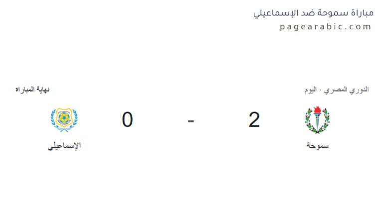 نتيجة مباراة سموحة ضد الإسماعيلي