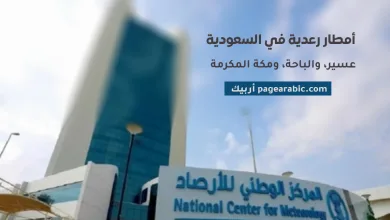 أمطار رعدية في ثلاثة مناطق