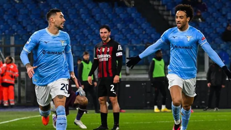 مباراة ميلان ضد لاتسيو