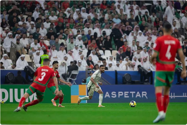 مباراة فلسطين والسعودية